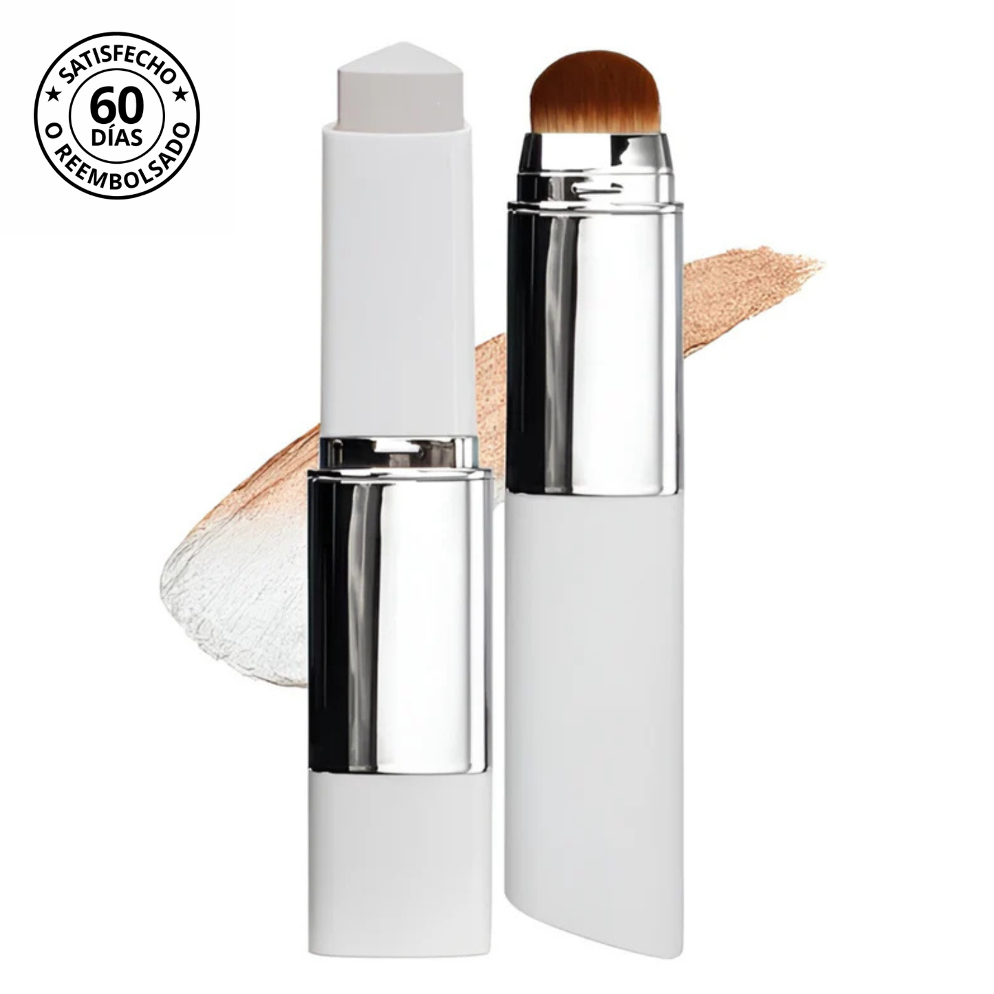 Base de maquillaje 2 en 1 con brocha integrada