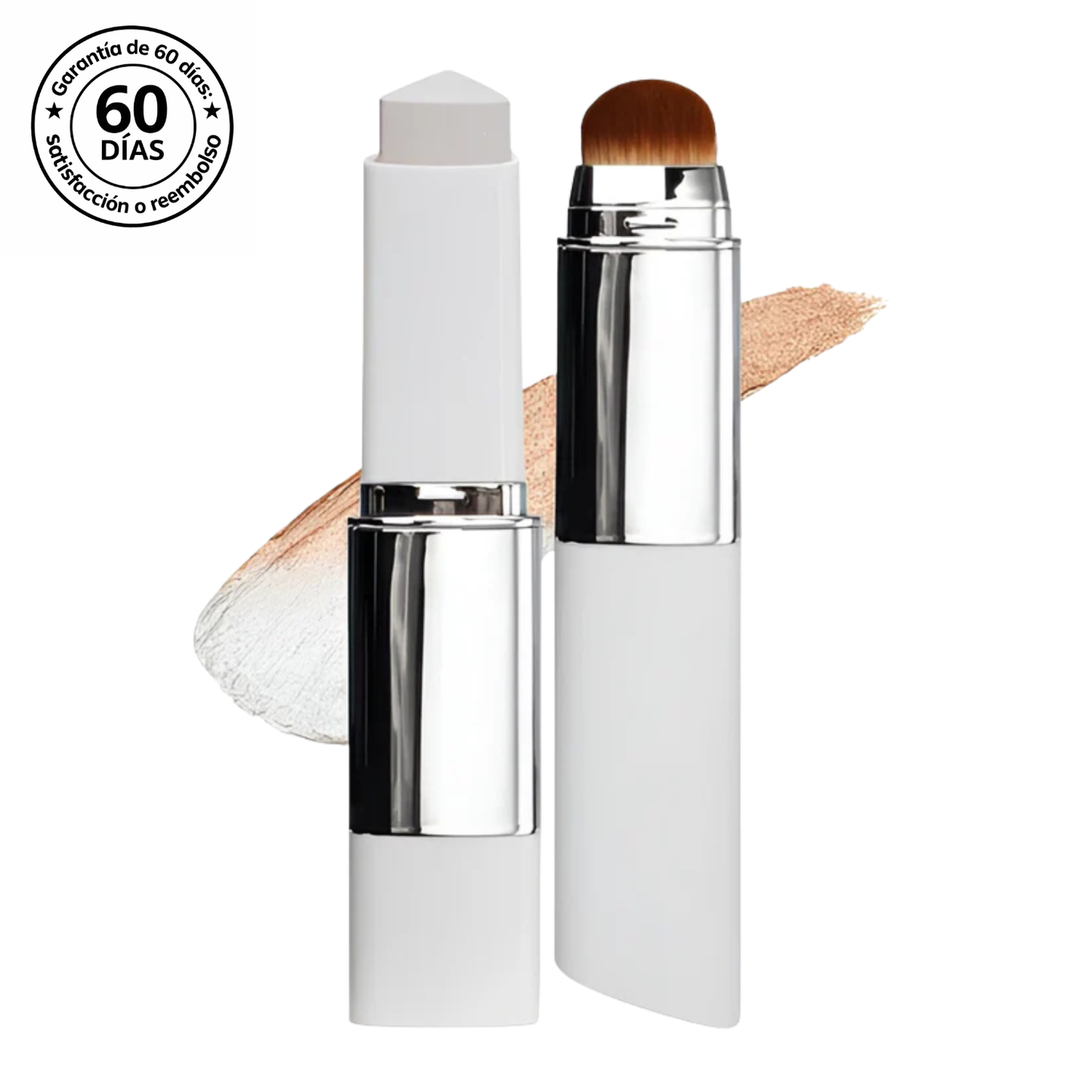 Base de maquillaje 2 en 1 con brocha integrada