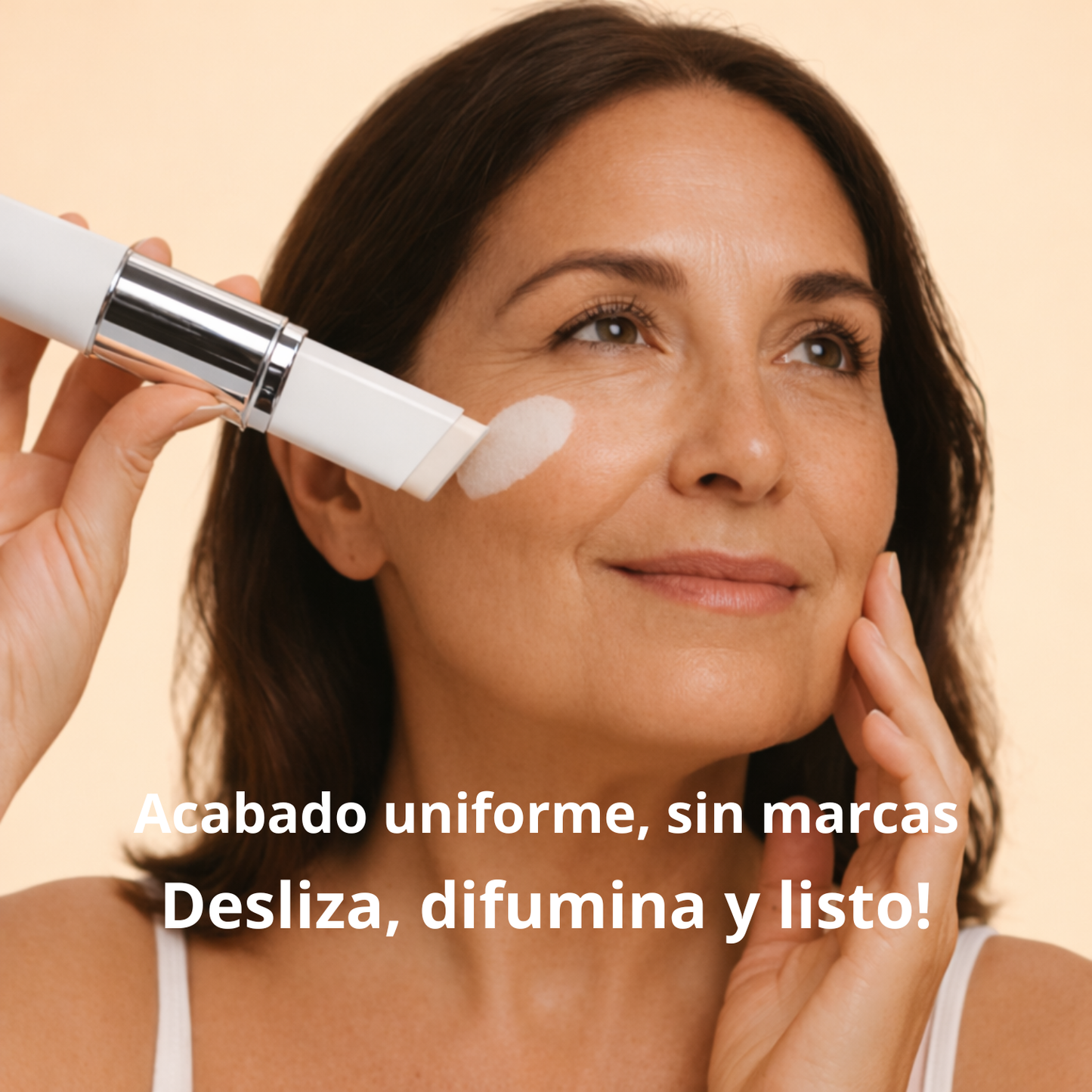 Base de maquillaje 2 en 1 con brocha integrada