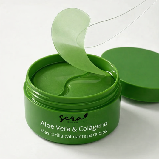 Parches anti-ojeras de Aloe Vera – Ideal para ojeras, bolsas y mirada cansada